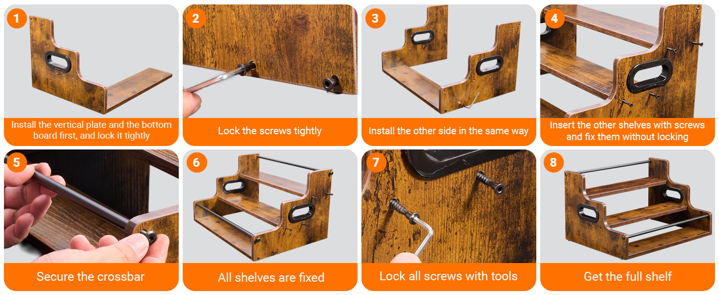 Product assembly steps