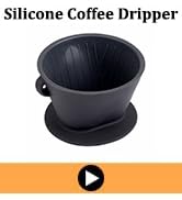 black silicone coffee dripper