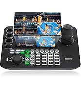 Tenveo NDI PTZ Camera Joystick Controller, 7’’ LCD Quad-Screen Real-time Preview, 4D Joystick Con...