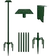 Sungaryard 90Inch Heavy Duty Bird House Pole Mount Kit with Frosted, Bird Feeder Pole Kit with 5 ...