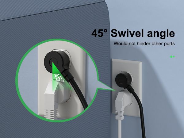 Power Smart, Plug at 45° – Designed for Space and Grace!