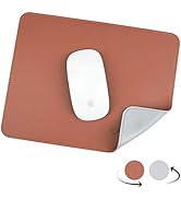 YXLILI Mouse Pad, Dual-Sided PU Leather Mouse Mat, Waterproof Ultra Smooth Mousepads with Stitche...