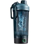 VOLTRX Shaker Bottle, Gallium USB C Rechargeable Electric Protein Shake Mixer, Shaker Cups for Pr...