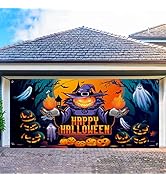 Trgowaul Happy Halloween Decorations, Happy Halloween Garage Door Decorations, Large Halloween Pu...