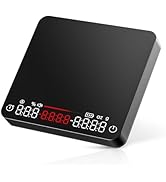 Mini Espresso Coffee Scale with Timer - VABICA USB-C Rechargeable Espresso Scale, 0.1g/2kg High P...