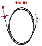 Drain Snake,116 inch Flexible Grabber Claw Pick Up Reacher Tool,Drain Clog Remover - Gutter Clean...