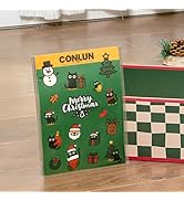 Conlun Cat Stickers, Winter Stickers - 17 Cute Feline Designs on 1 Waterproof PVC Sheet, Festive ...