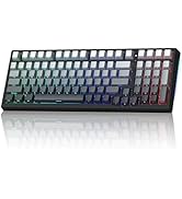 Keyporia X98 Wireless Mechanical Keyboard, RGB Backlit Custom Gaming Keyboard with Number Pad, BT...