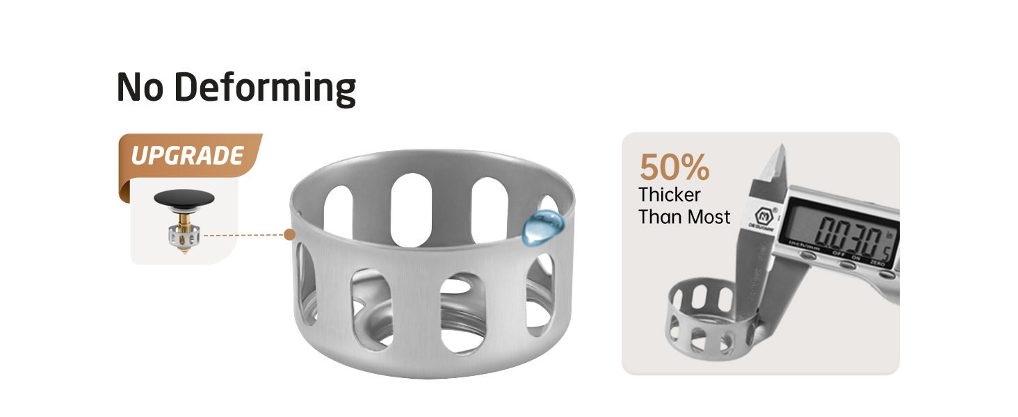 No Deforming Strainer