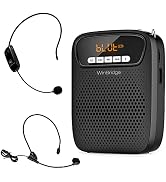 Portable Voice Amplifier Wireless & Wired Headset Microphone Speaker Mini Lightweight Personal Cl...