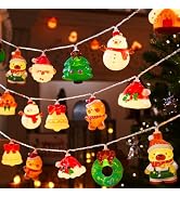 LOLStar Christmas String Lights Decorations, 9.8FT 20 LED Christmas Fairy Lights, Battery Operate...
