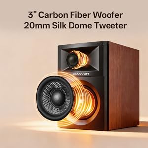 Carbon Fiber Woofer & Silk Dome Tweeter | Accurate, Fatigue-Free Sound