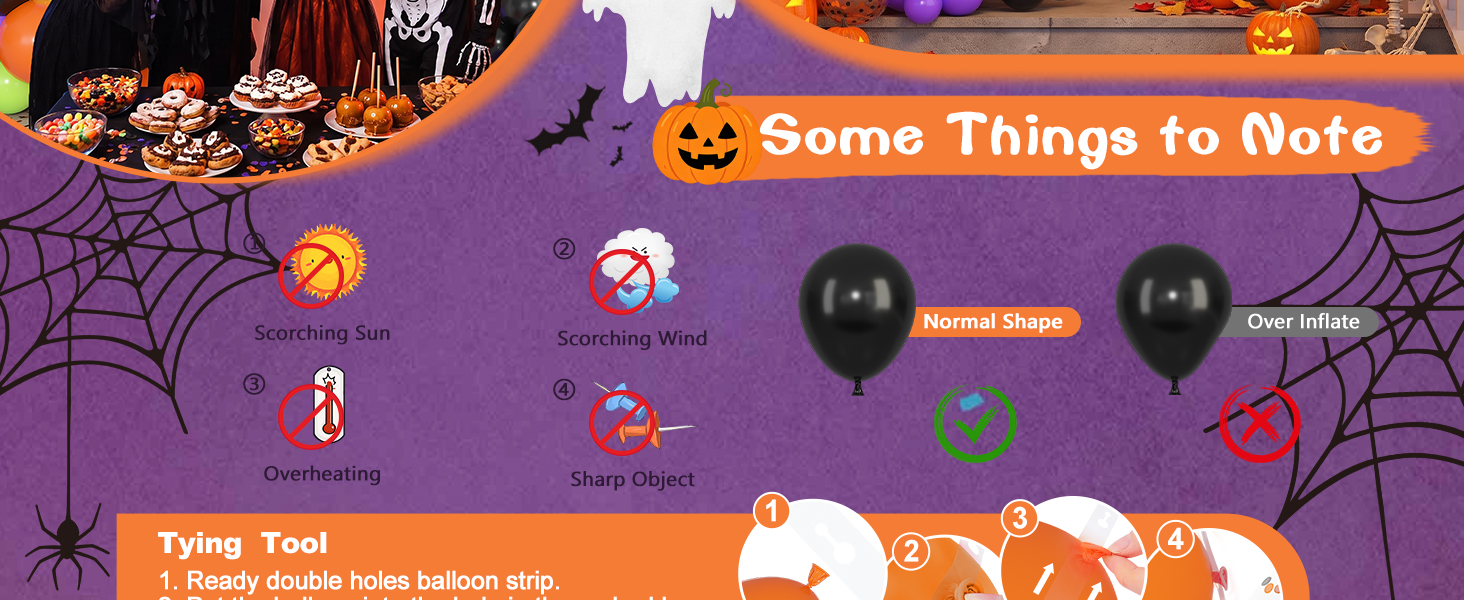 halloween balloon garland