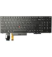 HSSDTECH Backlit Keyboard US Replacement for Lenovo ThinkPad E580, E585,L580,E590,T590,L590,T15,P...