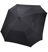 G4Free Extra Large Golf Umbrella 62 inch Vented Square Umbrella Windproof Auto Open Double Canopy...