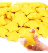 ZOOFOX 50 Pieces Star Stress Balls Bulk, Mini Star Shape Squishes Toy for Kids and Adults, Stress...