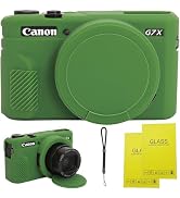 Case for Canon G7 X Mark II Camera, Soft Silicone Protective Case with Improved Down-Open Design,...