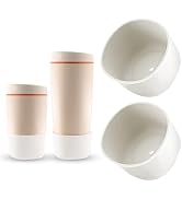 JTJEI 2pcs Silicone Boot for Owala SmoothSip Slider 12oz 20oz, Anti-Slip Protective Sleeve for Ow...