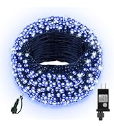 66FT 200 LED Christmas Lights with Timer, Twinkle Fairy Lights String with 8 Flashing Modes Strin...