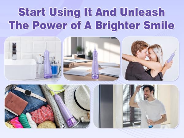 Tovendor Portable Rechargeable Travel Irrigation Cleaner