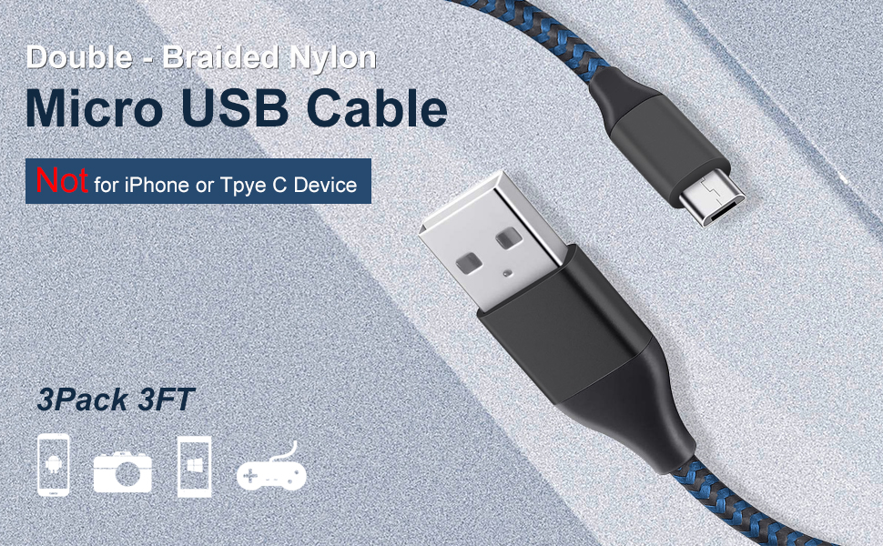 micro usb cable 3ft