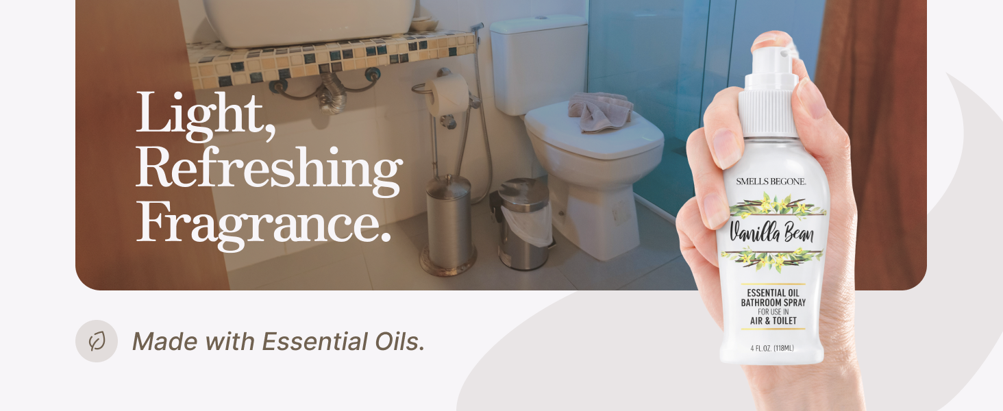 light, refreshing fragrance from essential oils
