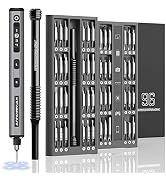 102 in 1 Electric Screwdriver, AM ARROWMAX Cordless Precision Screwdriver Set with 96 Magnetic Bi...