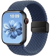 Braided Stretchy Band Compatible with Apple Watch Bands 38mm 40mm 41mm 42mm 46mm 44mm 45mm 49mm f...