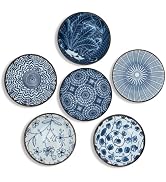 DAHO GOMSU 3oz Soy Sauce Dishes, Small Ceramic Dipping Bowls for Condiments, Spice, Sushi, Servin...