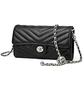 DORIS&JACKY Small Quilted Crossbody Bags for Women, Designer Lambskin Leather Wristlet Clutch Wal...
