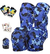 Innovative Soft Kids Knee and Elbow Pads with Bike Gloves | Toddler Protective Gear Set w/Mesh Ba...