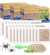 30 Pack Spider Repellent Pouches, Natural Spider Deterrent for Indoor,Home,Attic,Crawl Space,Wind...