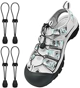 NDTEZUGT 2 Pairs Elastic No Tie Shoe Laces Replacement Laces for Keen Sandal, Round No Tie Shoela...