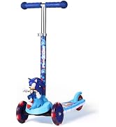 Voyager - Self-Balancing Toddler Kick Scooter, 3-Wheel Scooter with Light-Up Wheels, Extra Wide D...