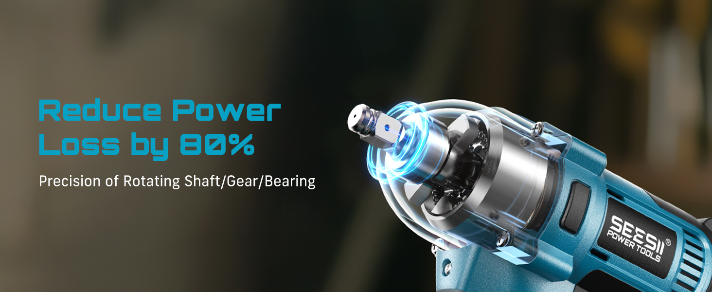 Reduce power loss by 80%. High precision for shaft/gear/bearing.