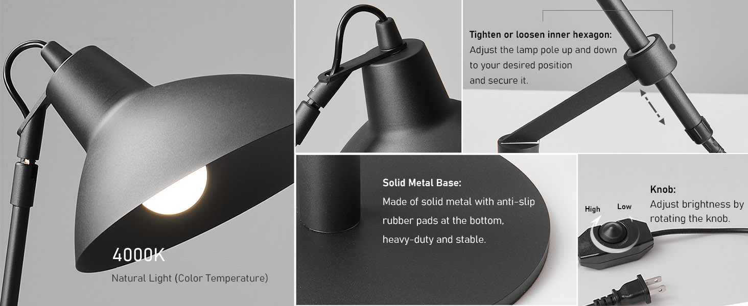 Partial Details of the Table Lamp