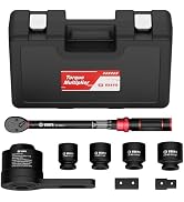 VANPO Heavy Duty Torque Multiplier Wrench Set, 1:16 Ratio, 1/2" Input to 3/4" & 1" Dual Output (M...