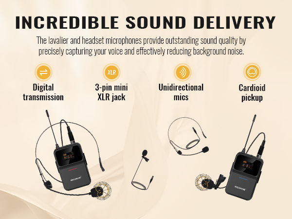 MELONARE 4-Channel Wireless Microphone System