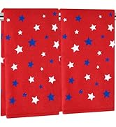 JarThenaAMCS 2Pcs Patriotic Hand Towels Red 4th of July Star Cotton Bathroom Towel Independence D...