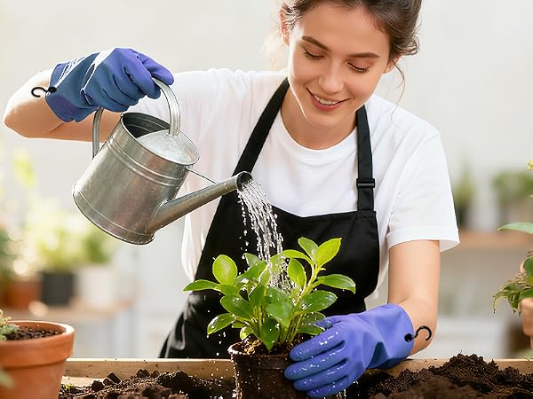 rubber gloves with hooks