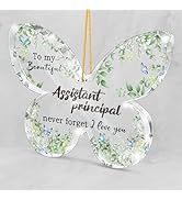 Gifts for Assistant Principal - Assistant Principal Gift for Women - Butterfly Shaped Hanging Kee...