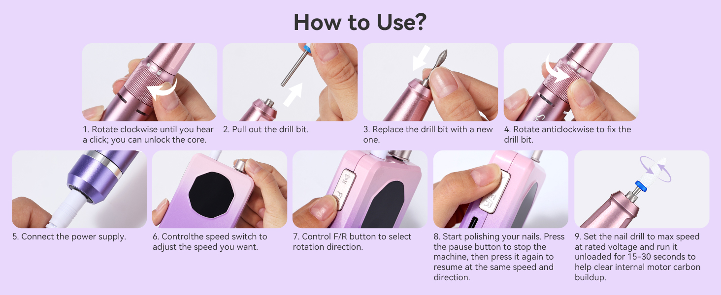SAVILAND Nail File Electric