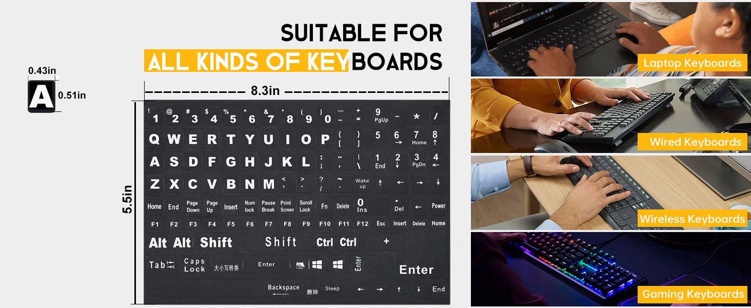 laptop keyboard stickers