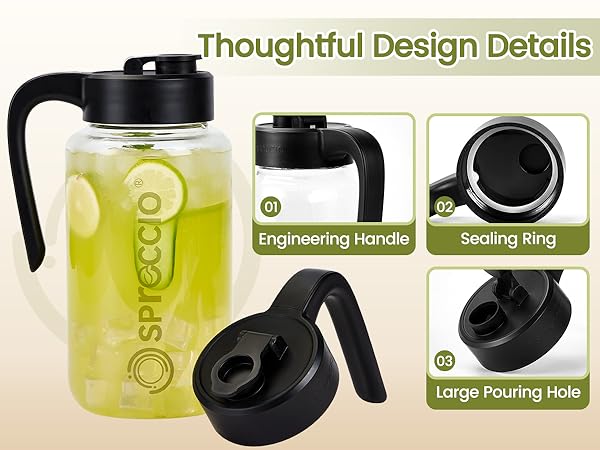 glass water pitcher