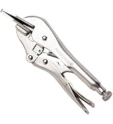 MAXPOWER 8" Locking Sheet Metal Clamp - Heat-Treated, Nickle Plated with Trigger Release Welding ...