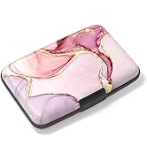 Atufsuat Credit Card Holder, Mini Aluminum Card Wallet RFID Blocking Slim Metal Hard Card Case fo...