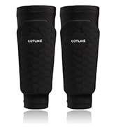 COTLIKE Soccer Shin Guards for Kids Youth Adults, Shin Guard Soccer Sleeves for 2-18 Years Old Bo...