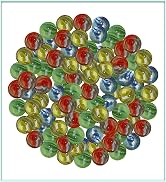 ARSUK Cat's Eye Glass Marble Runs, Comes in a Bag, Protection Against Damage, Sports Toys & Outdo...