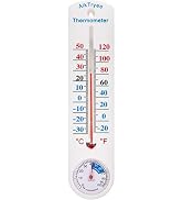 Outdoor Indoor Hygrometer Thermometer, Humidity Monitor, Temperature Humidity Gauge Meter with Ce...
