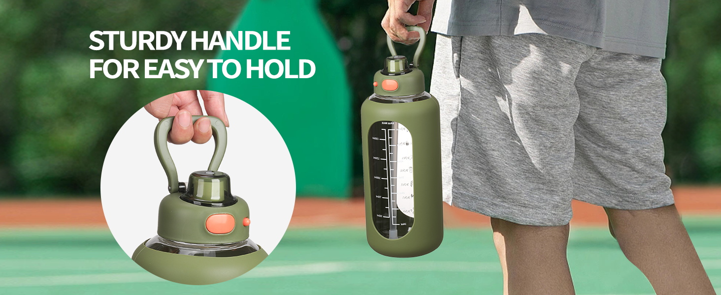 water bottle with handle